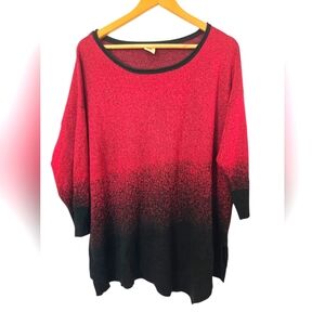 Faded Glory Burgundy and Black Sweater Size 2x